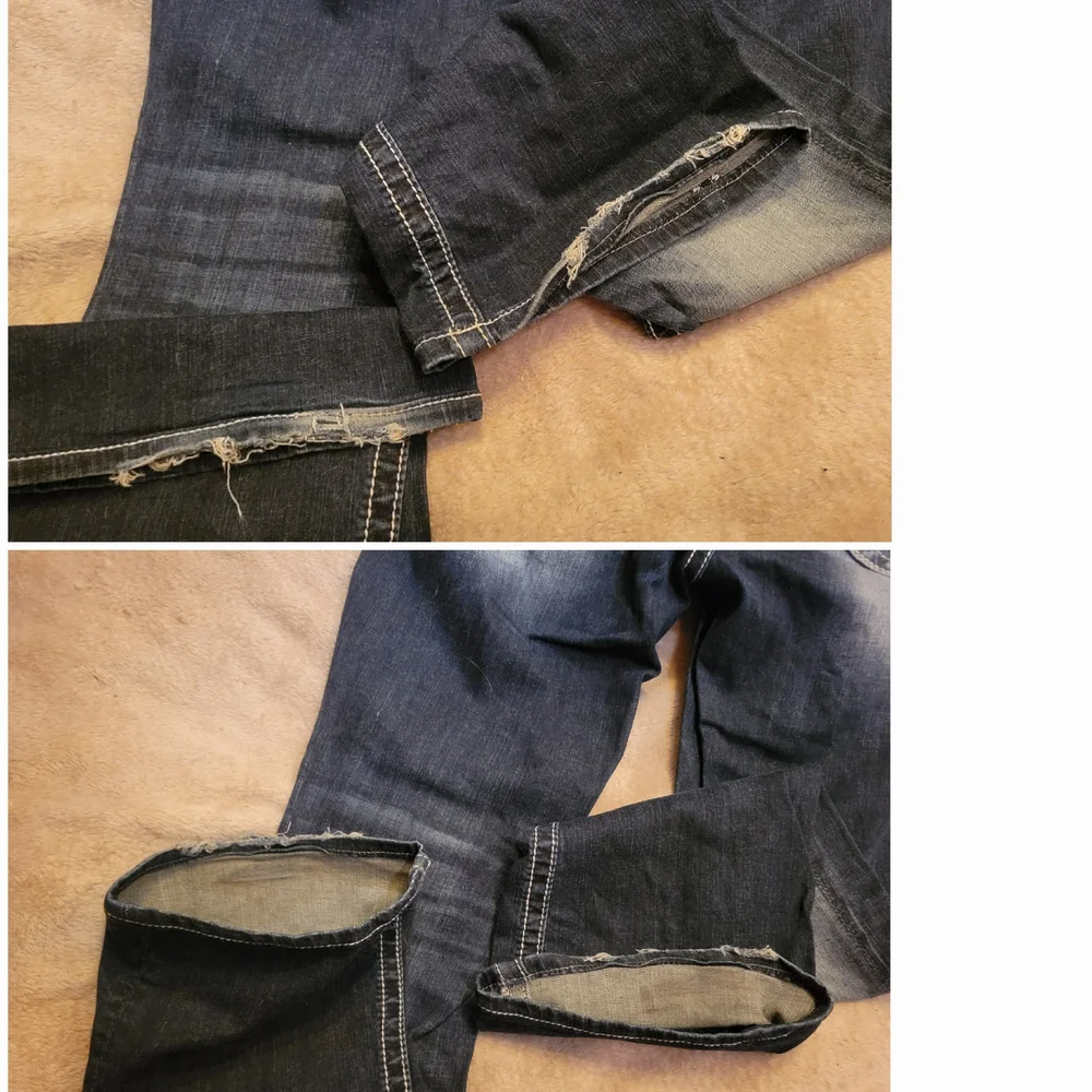Miss Me, Rhinestone Back Pocket Bling Bootcut Jeans, Size 32, Inseam Approx. 29" - Picture 8 of 8